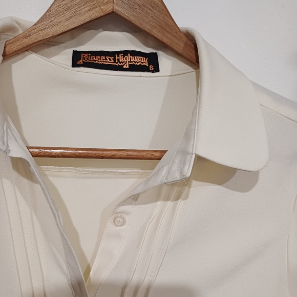 Princess Highway 8 ivory button up shirt - Picture 2 of 5